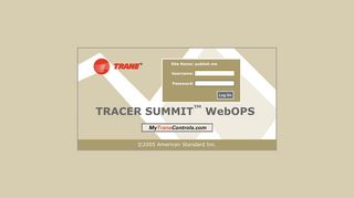 Tracer Summit WebOPS Login