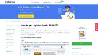 How to get registration in TRACES? - ClearTax