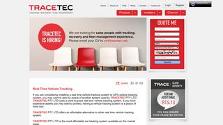 Real Time Vehicle Tracking - Tracetec - Tracking, Recovery, Fleet ...