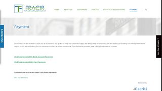 Payment – Tracir Financial Services