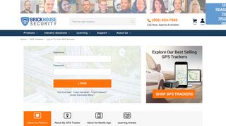 GPS Tracking Login - BrickHouse Security