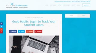 Good Habits: Login to Track Your Student Loans Frequently