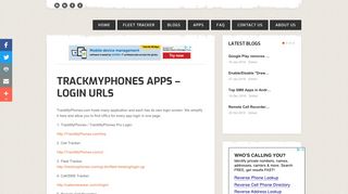 TrackMyPhones Apps – Login URLs - Best Android Tracker Apps