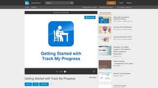 Getting Started with Track My Progress - SlideShare