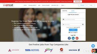 Login to AMCAT | India's Leading Fresher's Assessment And Job Site