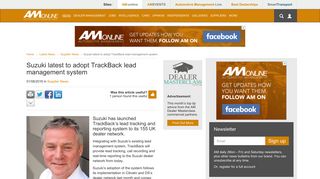 Suzuki latest to adopt TrackBack lead management system | Supplier ...