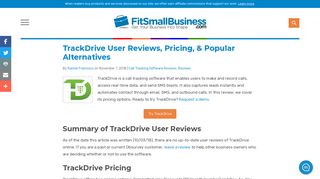 TrackDrive User Reviews, Pricing, & Popular Alternatives
