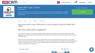 SuiteCRM Login Tracker | SuiteCRM Module