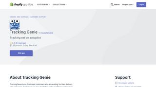 Tracking Genie – Ecommerce Plugins for Online Stores – Shopify App ...