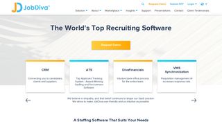JobDiva: Applicant Tracking Software | Staffing Solutions