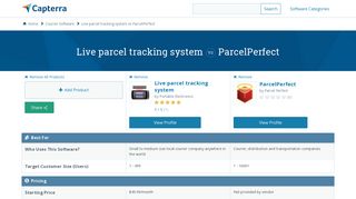 Live parcel tracking system vs ParcelPerfect - 2019 Feature and ...