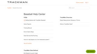 Baseball Help Center – TrackMan
