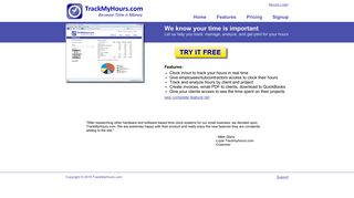 TrackMyHours.com: Online Timesheet with Hour Tracking & Billing ...