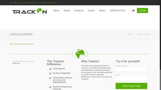 LOGIN ELD/AOBRD - Trackon Systems - Fleet Tracking Made Simple