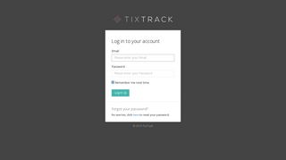 Login | TixTrack Professional