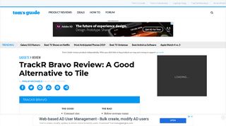 TrackR Bravo Review: A Good Alternative to Tile - Tom's Guide