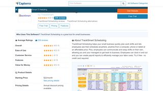 TrackSmart Scheduling Price, Reviews & Ratings - Capterra