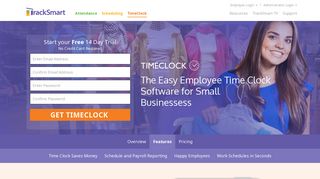 Features of Our Online Employee Time Clock Software App | TrackSmart