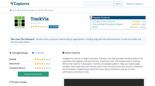 TrackVia Reviews and Pricing - 2019 - Capterra