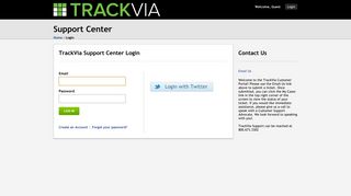 TrackVia Support Center | Login