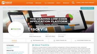 19 Customer Reviews & Customer References of TrackVia ...
