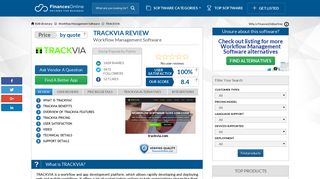 TRACKVIA Reviews: Overview, Pricing and Features