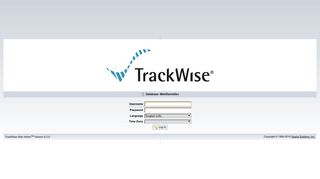 Login To TrackWise Web Admin