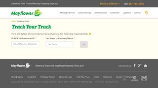 Track Your Truck - Mayflower Transit