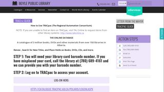 TRACpac GUIDE - Boyle Public Library
