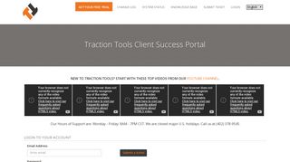 Login - Traction® Tools Client Success Portal