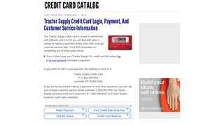 Tractor Supply Credit Card Login, Payment, and ... - Credit Card Catalog