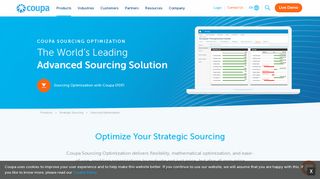 Sourcing Optimization | Strategic Sourcing Analytics | Coupa Software