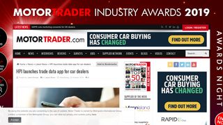 HPI launches trade data app for car dealers - Motor Trader