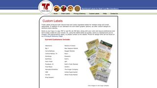 FDA Bulk Custom Food Labels – Trade Labels, Inc.