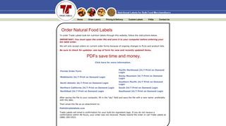 Nutritional Labels For Food Packaging, Custom labels ... - Trade Labels