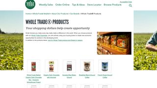 Fair Trade with Whole Trade ® Products | Whole Foods Market