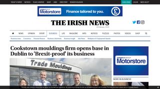 Cookstown mouldings firm opens base in Dublin to 'Brexit-proof' its ...