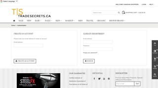 Login - TradeSecrets.ca