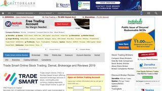 Trade Smart Online Brokerage - Chittorgarh.com