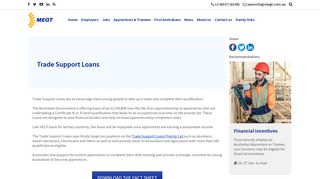 Trade Support Loan info for employers | MEGT (Australia) Ltd