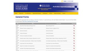 General Forms - Australian Apprenticeships NT