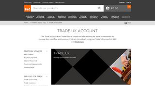 Finance it your way | Trade UK account | DIY at B&Q