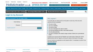 Holistictrader.co.uk - Login to my Account - Holistic Trader Ltd