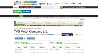 TVS Motor Company Ltd. Stock Price, Share Price, Live BSE/NSE ...