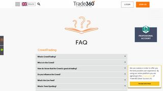 Visit our FAQ page for answers to common account ... - Trade360
