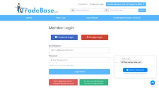 Login Now - The Trade Base