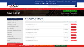 Download Tradebulls Client setup, Client Registry, JRE setup file Online