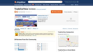 TradeCarView Reviews - 36 Reviews of Tradecarview.com | Sitejabber