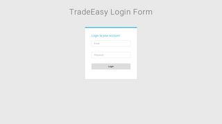 Login Form :: Admin :: TradeEasy