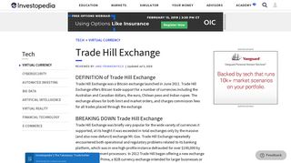 Trade Hill Exchange - Investopedia